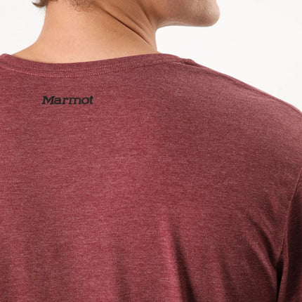 POLERA HOMBRE MARMOT MOUNTAIN WORKS TEE BURDEO HEATHER