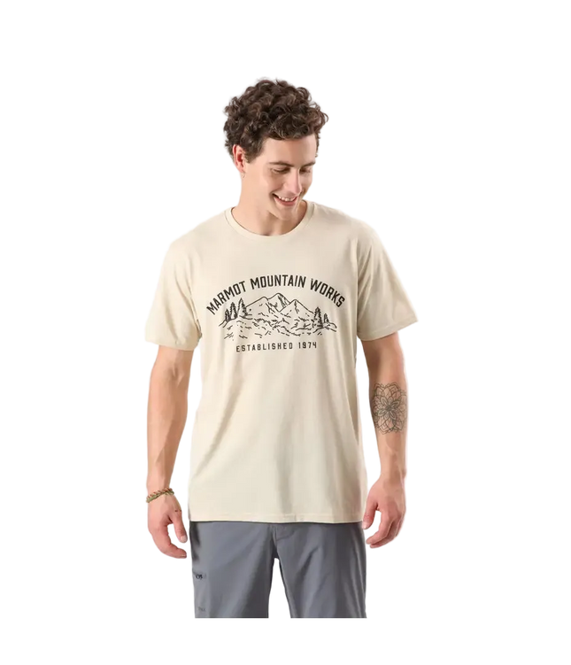 POLERA HOMBRE MARMOT MOUNTAIN WORKS TEE NUDE HEATHER