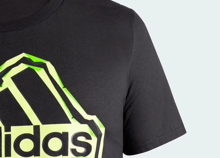 POLERA ADIDAS NEGRA HOMBRE BOS LOGO CLÁSICO 3 BARRAS