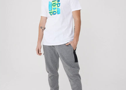 POLERA ADIDAS HOMBRE BLANCA LOGO COLOR