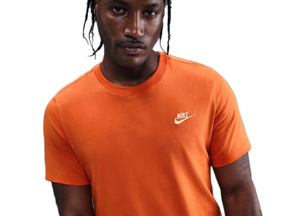 Polera Nike Hombre Sportswear Club Tee Naranja