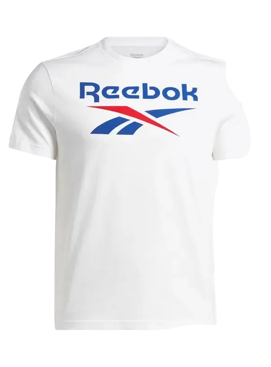 POLERA REEBOK HOMBRE IDENTITY BIG LOGO TEE BLANCA
