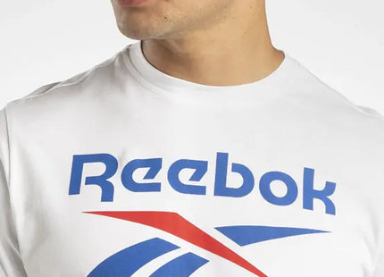 POLERA REEBOK HOMBRE IDENTITY BIG LOGO TEE BLANCA