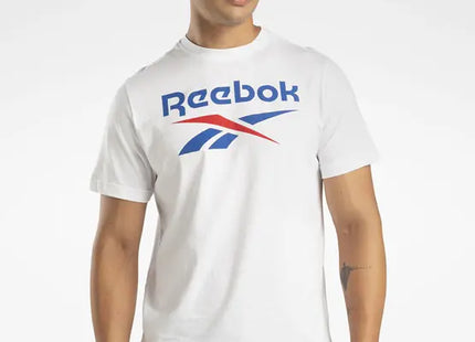 POLERA REEBOK HOMBRE IDENTITY BIG LOGO TEE BLANCA