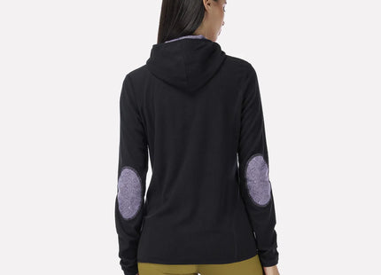 Poleron Mujer Taina Nui Negro Tribales Morado Haka Honu