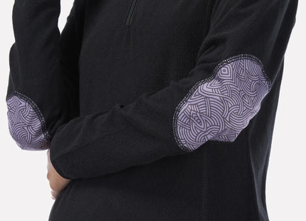 Poleron Mujer Taina Nui Negro Tribales Morado Haka Honu