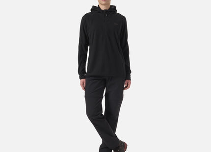 Poleron Mujer Jacaranda Nano-F 1/4 Zip Hoody Negro Lippi