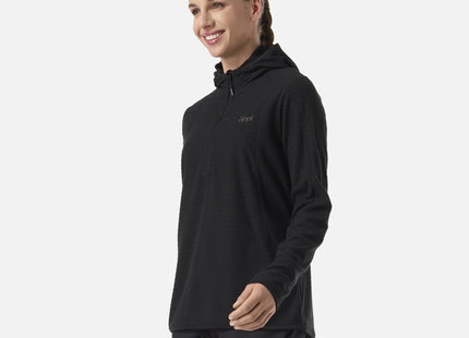 Poleron Mujer Jacaranda Nano-F 1/4 Zip Hoody Negro Lippi