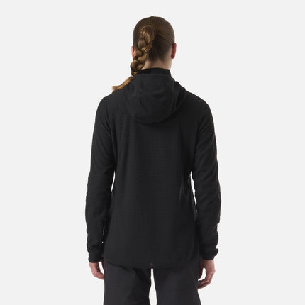 Poleron Mujer Jacaranda Nano-F 1/4 Zip Hoody Negro Lippi