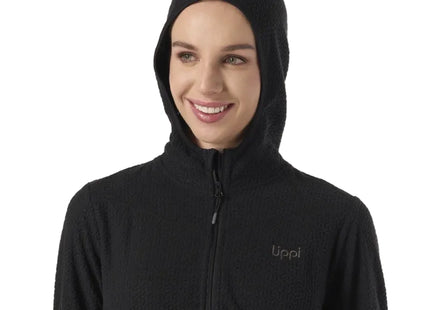 Poleron Mujer Jacaranda Nano-F 1/4 Zip Hoody Negro Lippi