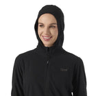 Poleron Mujer Jacaranda Nano-F 1/4 Zip Hoody Negro Lippi