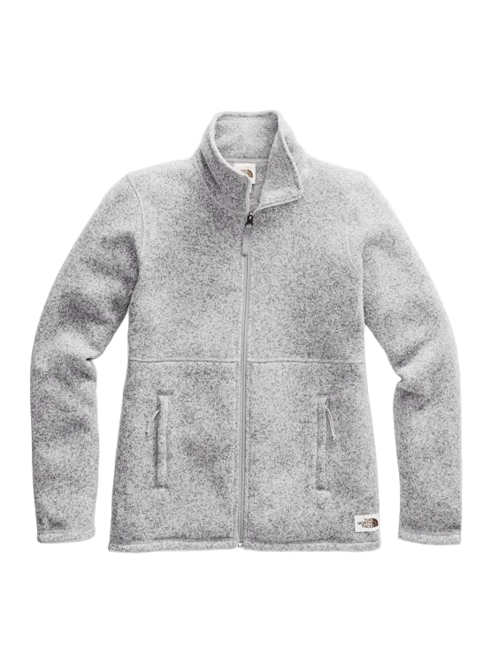 Polar The North Face Crescent Full Zip Mujer Gris Jaspeado