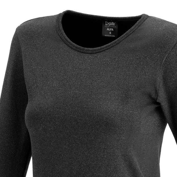 Camiseta Primera Capa Doite Alfa Mujer Gris Sin Costuras Térmica