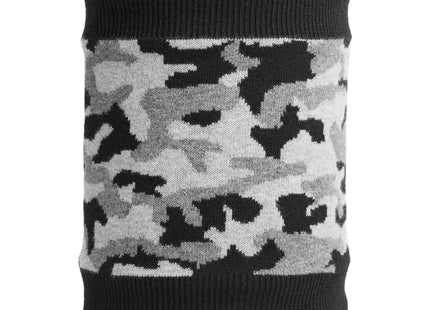 Cuello Doite Camo Unisex Negro Lana Merino Fleece Invierno
