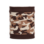 Cuello Doite Camo Unisex Marrón Lana Merino Fleece Invierno