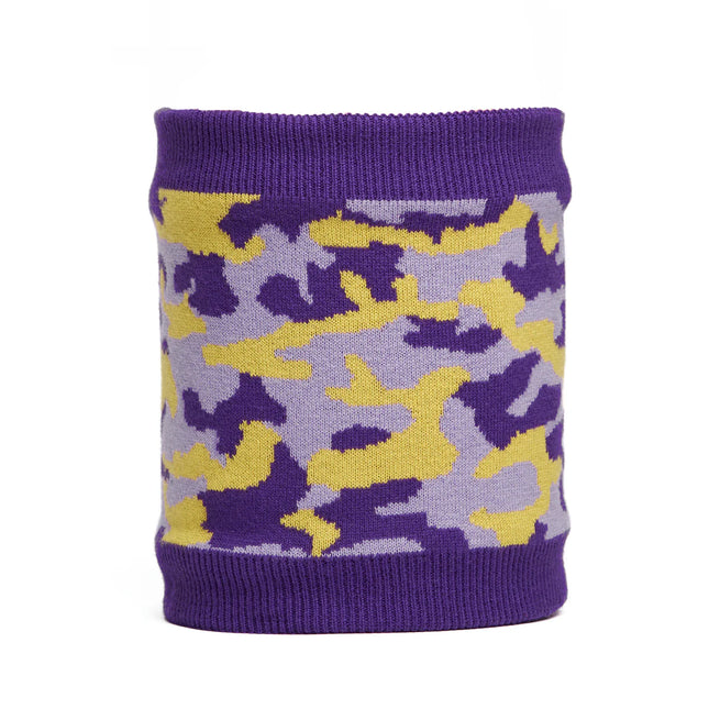 Cuello Doite Camo Unisex Morado Lana Merino Fleece Invierno