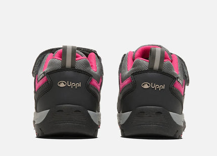 Zapatilla Lippi Puelo CS Low Niña Gris Fucsia B-Dry Velcro
