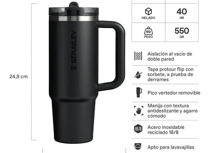 Quencher Stanley ProTour 2.0 Negro 887 ml Hermético