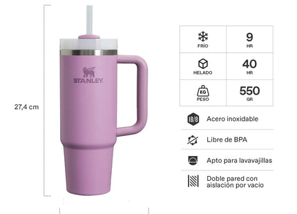 Quencher Stanley FlowState Tumbler 880ml Lila Acero Reciclado