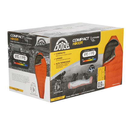 Saco De Dormir Doite Compacto Hiker Naranjo