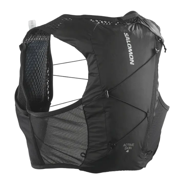 Chaleco Hidratación Salomon Active Skin 4 Set Hombre Negro Metal