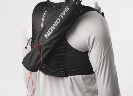 Chaleco Hidratación Salomon Active Skin 4 Set Hombre Negro Metal