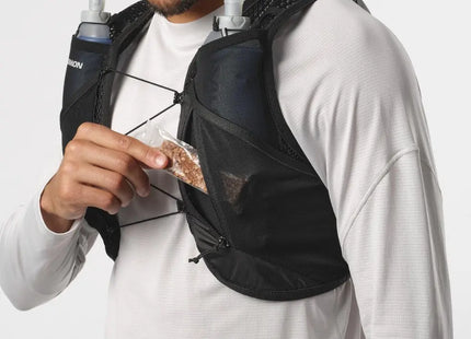 Chaleco Hidratación Salomon Active Skin 4 Set Hombre Negro Metal