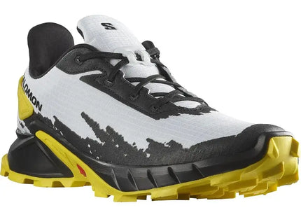 Zapatilla Salomon Alphacross 4 Hombre Blanco Negro Amarillo Trail Running