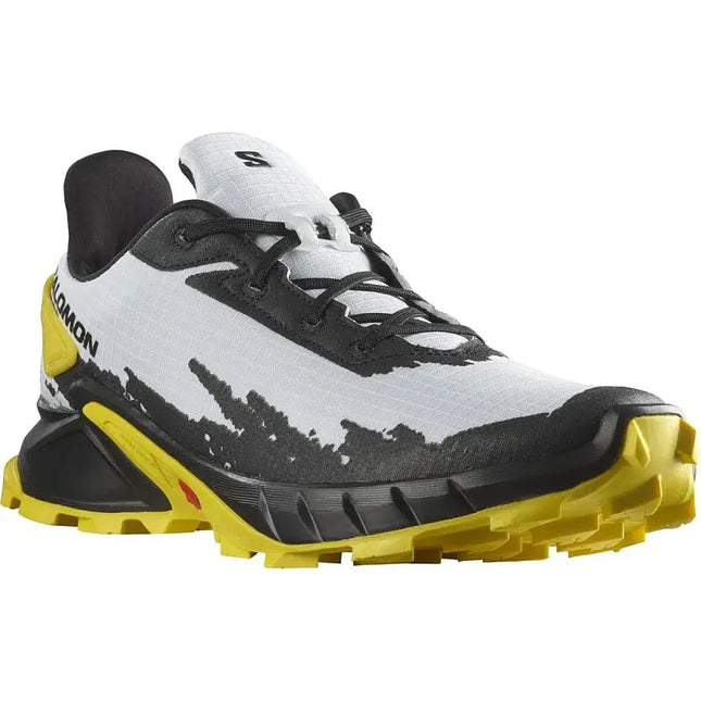 Zapatilla Salomon Alphacross 4 Hombre Blanco Negro Amarillo Trail Running