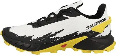 Zapatilla Salomon Alphacross 4 Hombre Blanco Negro Amarillo Trail Running