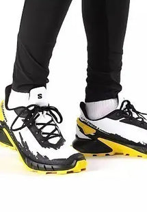 Zapatilla Salomon Alphacross 4 Hombre Blanco Negro Amarillo Trail Running