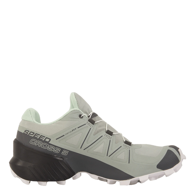 Zapatilla Salomon Speedcross 5 Mujer Gris Celeste Blanco Trail
