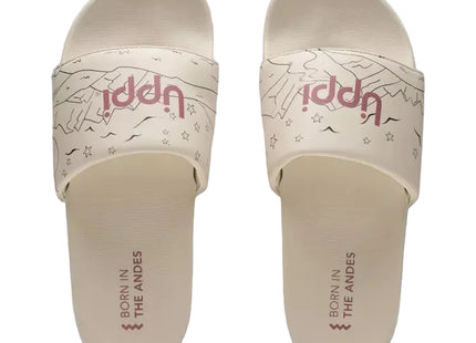 Sandalia Mujer Insigne Slide Print Crema Lippi