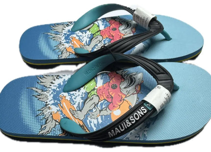 HAWAIANAS NIÑO MAUI AND SONS FULL PRINT L BLUE
