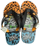 HAWAIANAS NIÑO MAUI AND SONS FULL PRINT ORANGE CON CELESTE