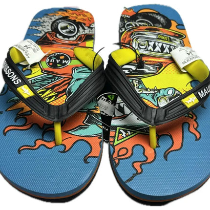 HAWAIANAS NIÑO MAUI AND SONS FULL PRINT BLUE