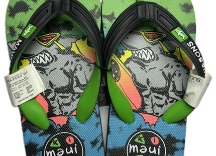 HAWAIANAS NIÑO MAUI AND SONS FULL PRINT GREEN