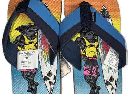 HAWAIANAS NIÑO MAUI AND SONS FULL PRINT ORANGE