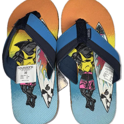 HAWAIANAS NIÑO MAUI AND SONS FULL PRINT ORANGE