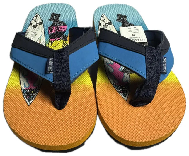 HAWAIANAS NIÑO MAUI AND SONS FULL PRINT ORANGE