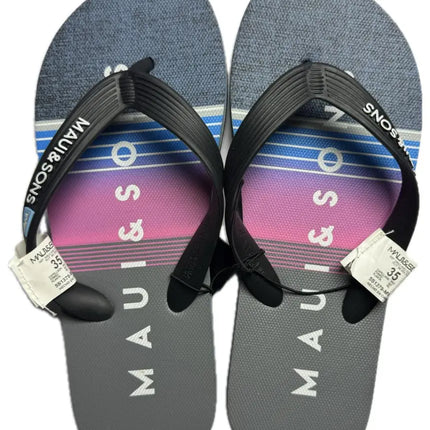 HAWAIANAS NIÑO MAUI AND SONS FULL PRINT BLACK