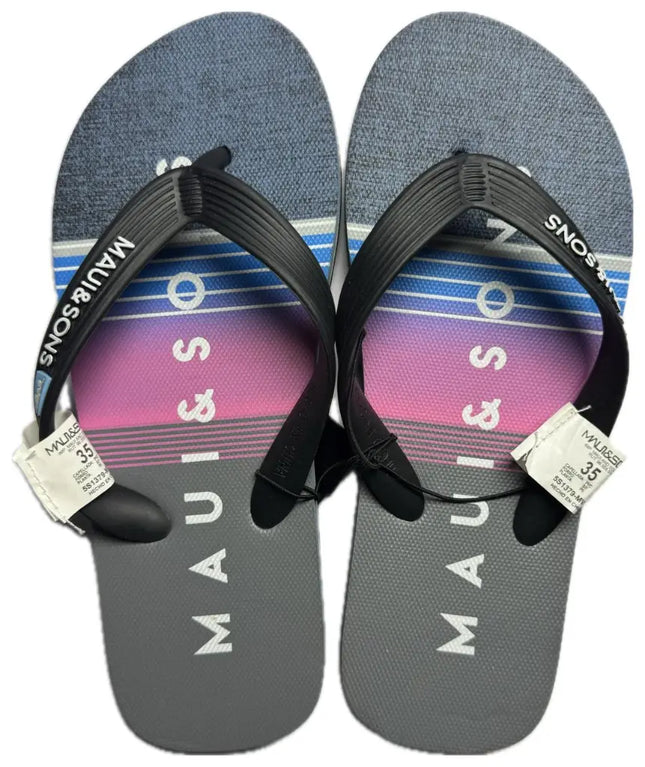 HAWAIANAS NIÑO MAUI AND SONS FULL PRINT BLACK