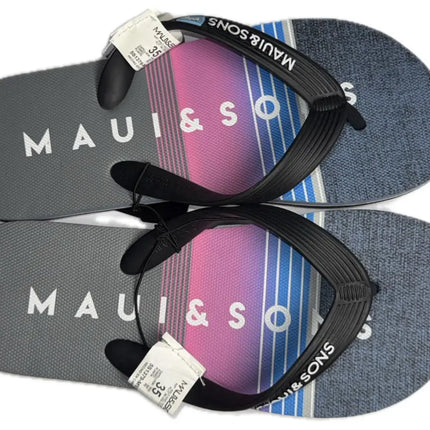 HAWAIANAS NIÑO MAUI AND SONS FULL PRINT BLACK