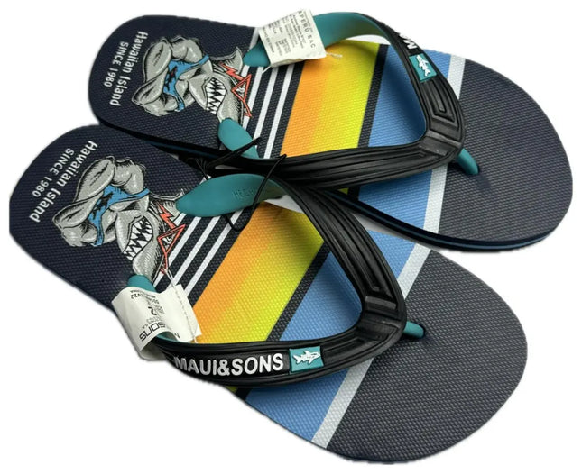 HAWAIANAS NIÑO MAUI AND SONS FULL PRINT BLUE OSCURAS