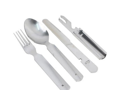 Set Cubiertos Compacto Cloe Doite Acero Inoxidable Camping Trekking