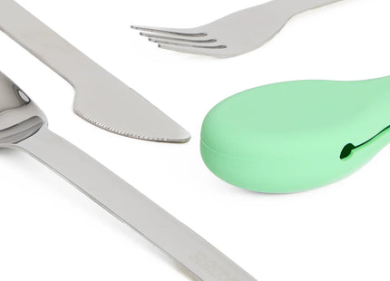 Set De Cubiertos Estuche Doite Acero Inoxidable con Funda de Silicona