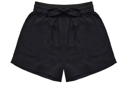 Gnomo Short Mujer Mirka Dark Grey Algodón Lino
