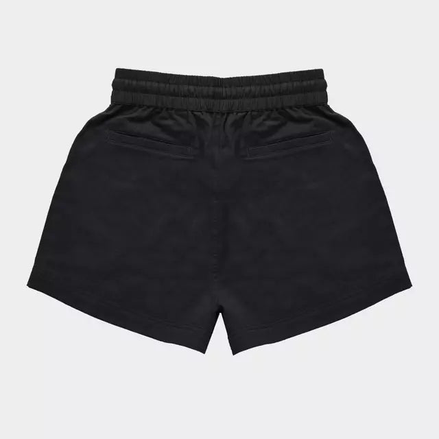 Gnomo Short Mujer Mirka Dark Grey Algodón Lino