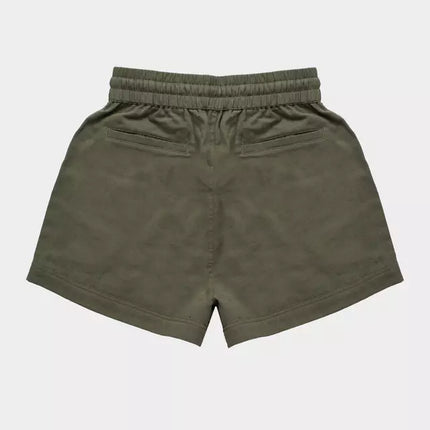 Gnomo Short Mujer Mirka Green Algodón Lino