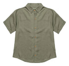 Camisa Gnomo Ginka Mujer Verde Claro Viscosa Lino Manga Corta